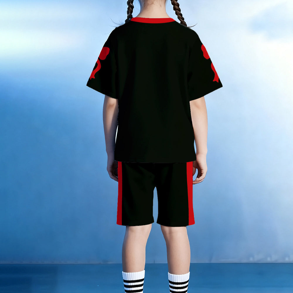 wholesale girls' short-sleeve and shorts sets, fashionable spring, summer, and autumn outfits for girls