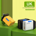 240w dual usb + 3pd charger, compatible with apple 16 and huawei phones, fast charging adapter with type-c charging port
