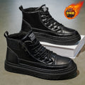 High-top men's shoes 2025winternew arrival non-slipthick sole cotton shoes fleece-linedheattech snow boots meneasiest for matchboots