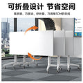 Foldable conference table, portable modular table with wheels, long table, educational institution desk and chair set, training table, office desk