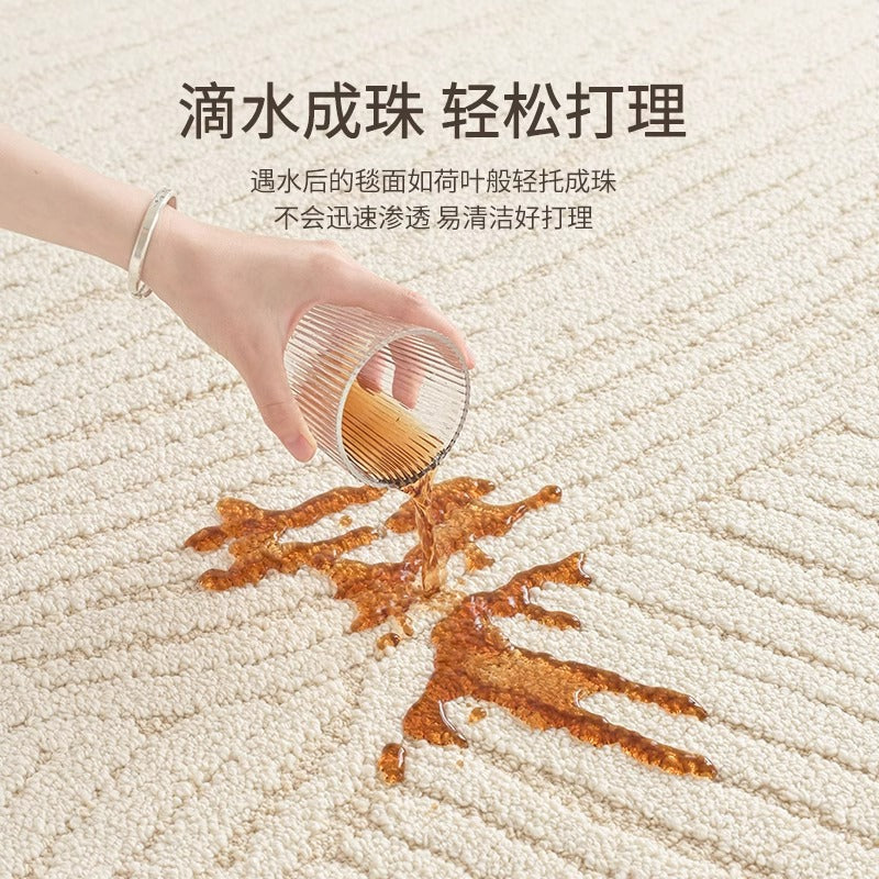 Carpet living room diatom silk new arrival cream style waterproof anti-fouling classy sense floor mat large area sofa coffee table mat