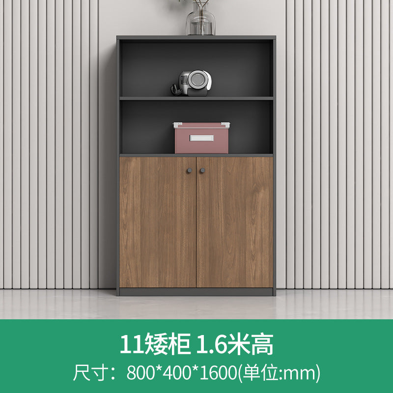 Modern wooden file cabinet office partition low cabinet combination wall-mounted office cabinet with lock storage cabinet office cabinet