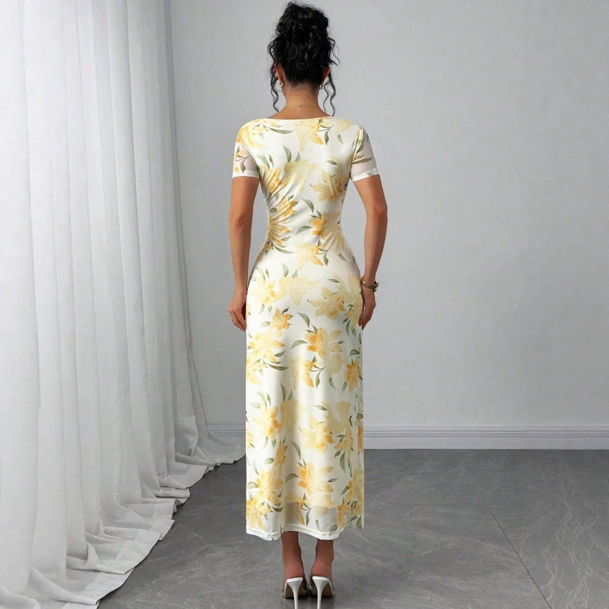 european and american style sexy fashion dress - slim fit, figure-flattering, elegant women's dress