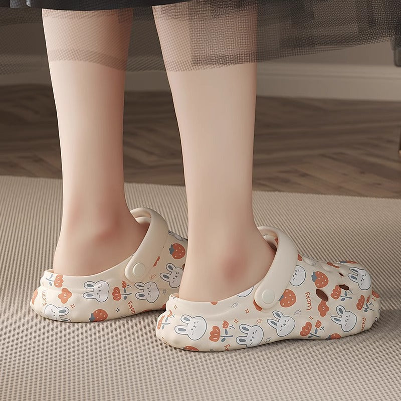 2025 women's summer slippers: super comfortable, cute, casual, versatile, indoor/outdoor, non-slip, clogs, thick sole