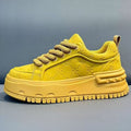 2026 spring new men's shoes: breathable, high-end, thick-soled, height-increasing white sneakers - youth sports & casual skate shoes for men