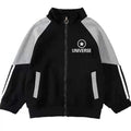 Stylish boys' spring/autumn long-sleeve jacket, middle and young children's autumn jacket, girls' baby zip-up top, children's sweatshirt