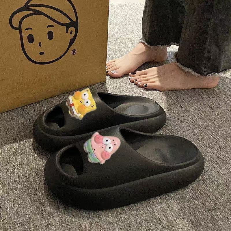 Eva outerwear ins slippers men's indoor non-slip bath deodorant couple neutral home sandals women's summer