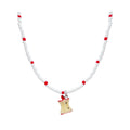 Niche style design summer small fresh apple beaded necklace for women insclassy sense casualfashioneasiest for match clavicle chain