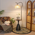 Cream style storage rack all-in-one floor lamp living room sofa next to a few ornaments atmosphere lamp bedroom bedside counter lamp