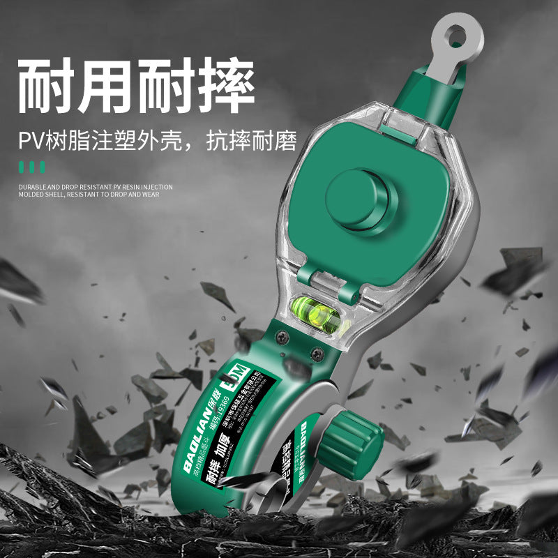 Baolian ink bucket construction site special woodworking hand-cranked wooden bucket leveling line art handy gadget resistant to falling line drawing ink