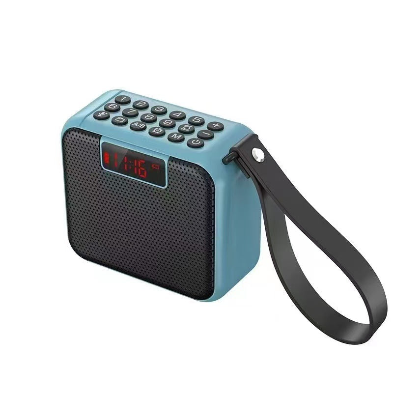 Dx-97 bluetooth speaker: mini, portable, multifunctional radio with recording, card playback, and timer
