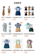 Boys' summer outfit set - lightweight, new arrival, stylish children's clothing, baby clothes, kids' summer short-sleeve two-piece trendy set