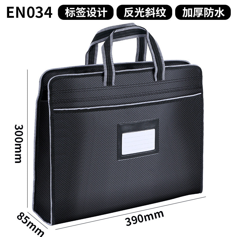 File bag a4 portable storage bag office bag classic simple cloth document data storage bag business bag