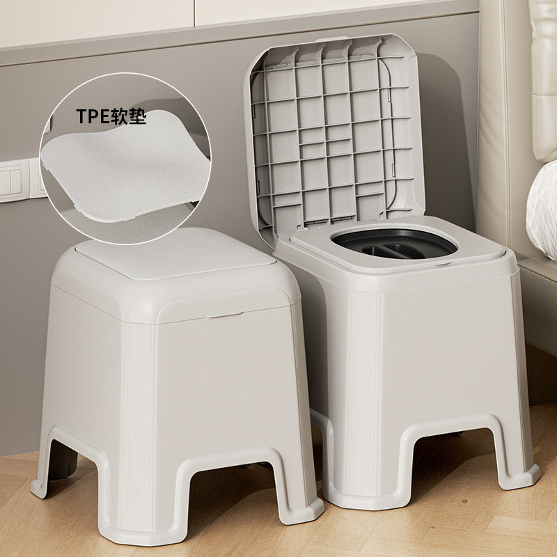 Elderly commode bucket, elderly bedside toilet stool, bath chair, squat toilet stool, pregnant women, elderly indoor toilet