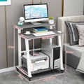 Double-layer desktop computer desk simple small for home mini movable desk bedroom single small apartment computer table