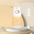 Cartoon rabbit mug, wide-mouth student water bottle, portable glass cup, cute women's cup, on-the-go gift cup, leak-proof