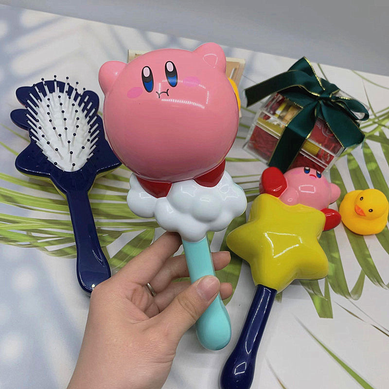Kirby air cushion comb - kids' cartoon comb, massage comb, anti-static, cute & portable air cushion comb - direct from the manufacturer