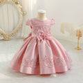 Exportnew arrival kidslace dress section cloth princess dress baby girl first birthday dress baby dress