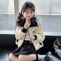 Girls' spring activewear: new fashionable casual outerwear for kids, korean style zip-up jacket for toddlers and young children