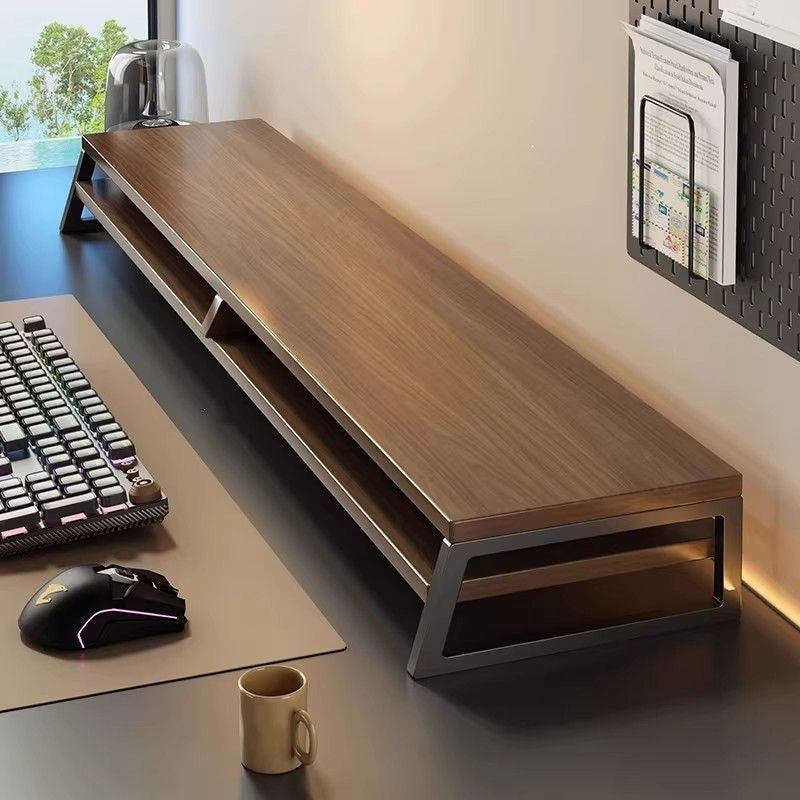 Computer elevated stand, e-sports room desktop storage rack, monitor bottom support rack, workstation long laptop stand