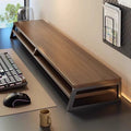 Computer elevated stand, e-sports room desktop storage rack, monitor bottom support rack, workstation long laptop stand