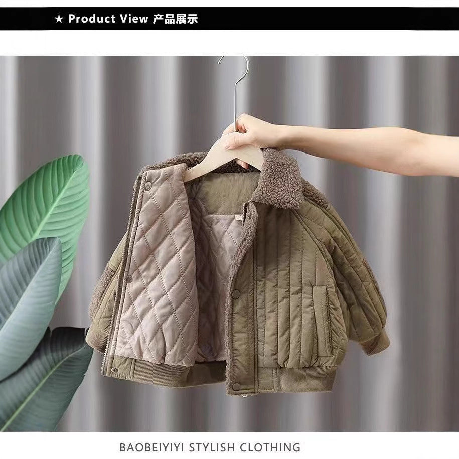 Boys' padded winter coat: stylish  new collection - trendy, quilted, and cool outerwear for kids