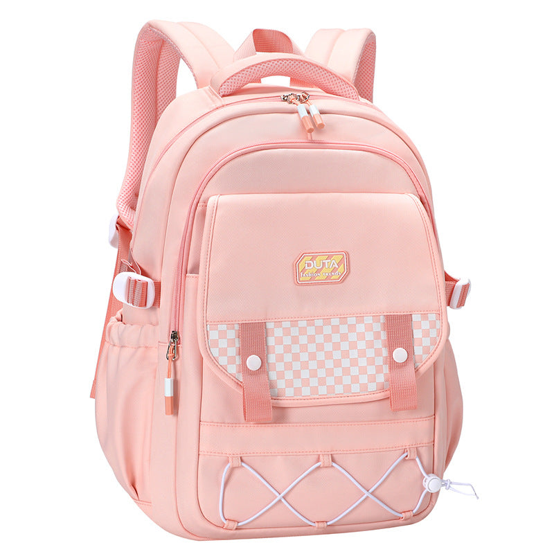New schoolbag trend Junior and high school student schoolbag fashionable and simple versatile backpack light commuter computer backpack