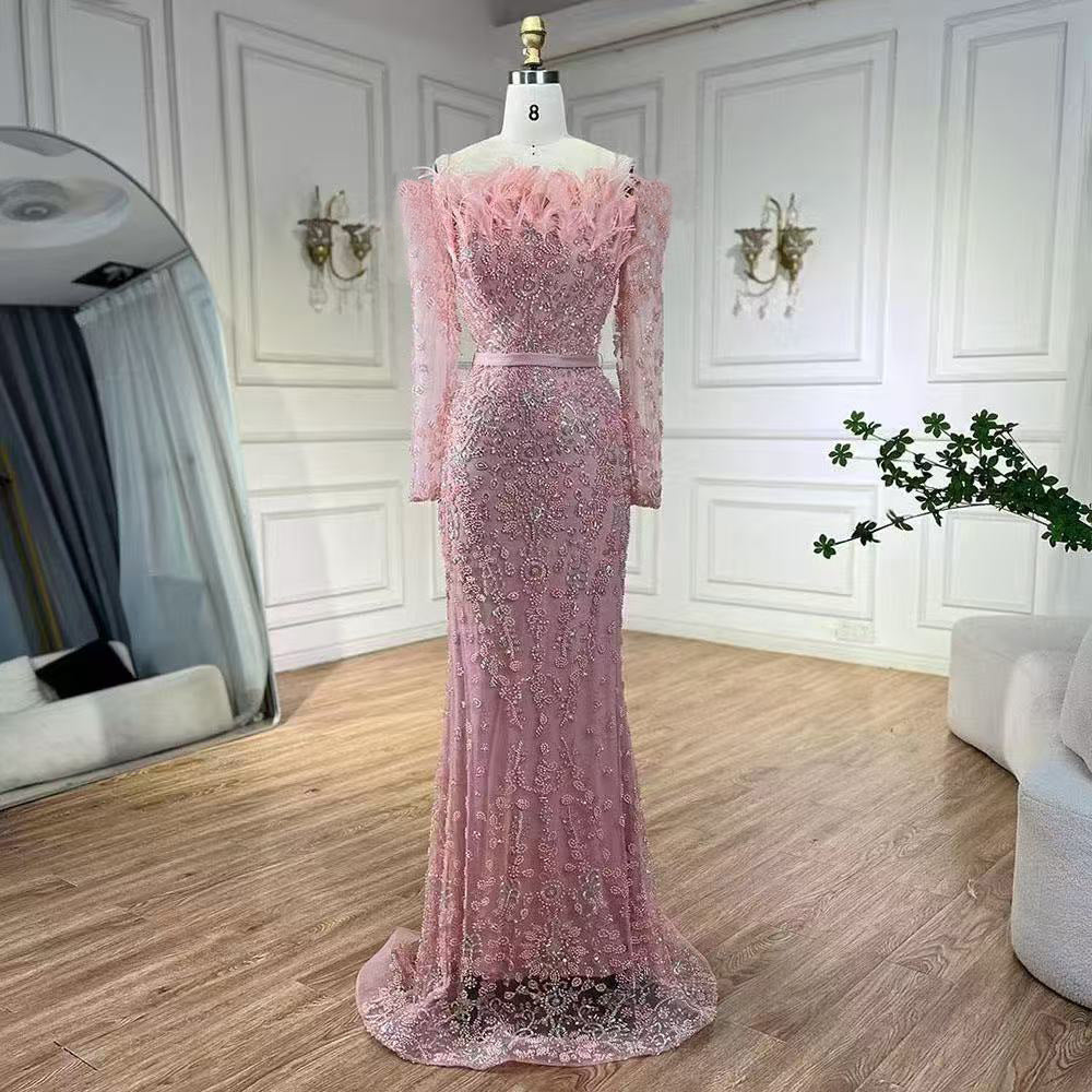 25export black one shoulder feather fishtail dress accessible luxuryeleganceelegant socialite banquet host evening dress