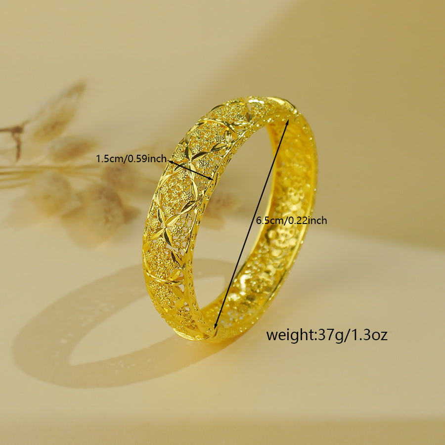 dubai women's bracelet middle eastern gold bracelet ethiopian saudi arabian wedding bridal jewelry