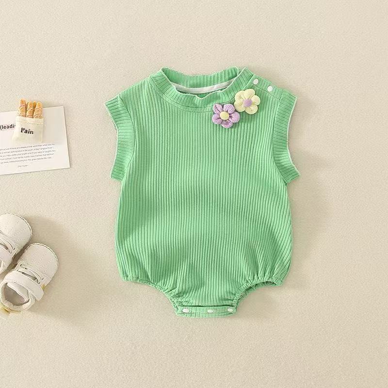 Baby clothes summer thin style baby bodysuit girl baby romper princess full month hundred days outfit summer