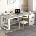 Computer desk desktop office desk bookshelf modern minimalist table home bedroom student writing study desk