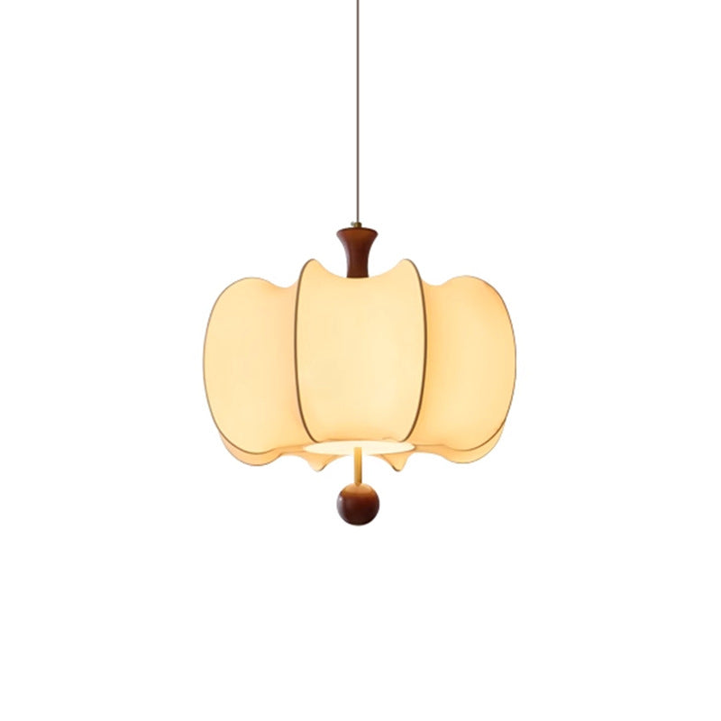 Vintage medieval fabric chandelier restaurant light wabi-sabi wind new Chinese zen bedroom light study light Zhongshan lamp