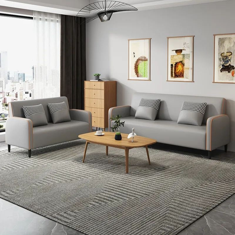Scandinavian small apartment sofa double three-person living room rental room casual modern apartment simple popular sofa