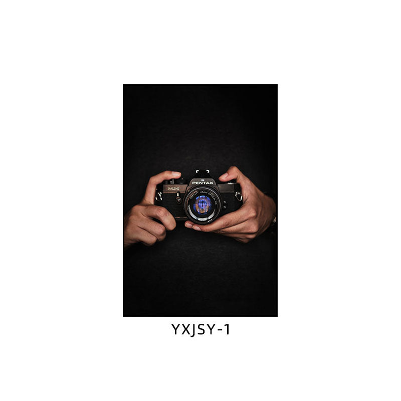 Camera photography Decorative painting Photo studio Black and white industrial style hanging painting Media studio Camera mural