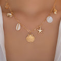 European and american cross-border bohemian beach vacation style starfish shell necklace - summer fashion casual versatile choker