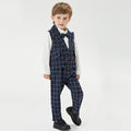 New spring/summer children's clothing: korean style plaid vest, pants, and top three-piece set. wholesale and dropshipping available for baby apparel
