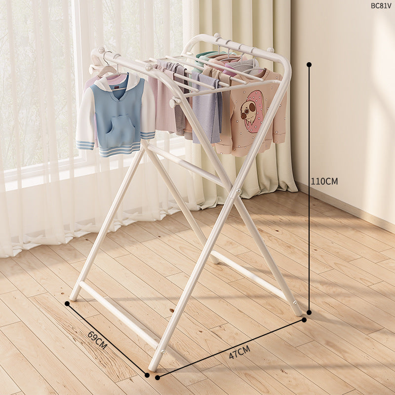 Foldable clothes drying rack balcony clothes drying rack foldablefor home clothes rack floor heater small drying clothes rack
