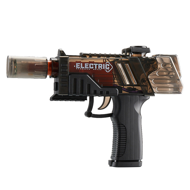 [customized] popular internet celebrity handheld fully automatic fire-breathing and reloading electric children's water gun toy street stall wholesale