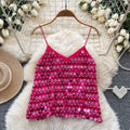 Nightclub sexy performance tops pure desire easiest for matchoutwear camisole sequin sparkling v neck hot girl tube top shirt