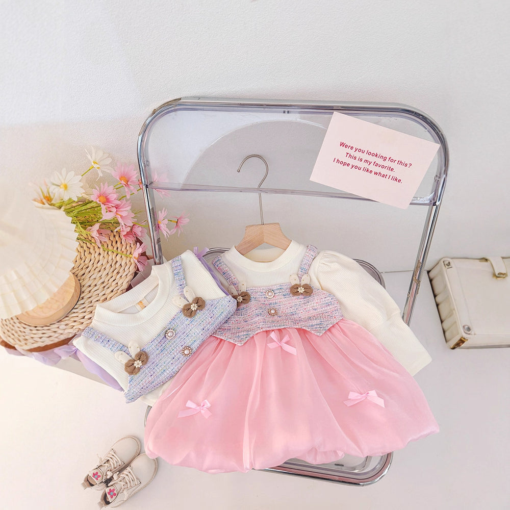 new autumn collection: bestselling long-sleeve dress for girls - stylish children's dress, baby princess gown, tulip skirt