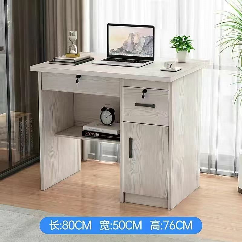 Solid wood eco-friendly desktop computer desk - office desk, small apartment home use, drawer bedroom desk, student table, writing desk