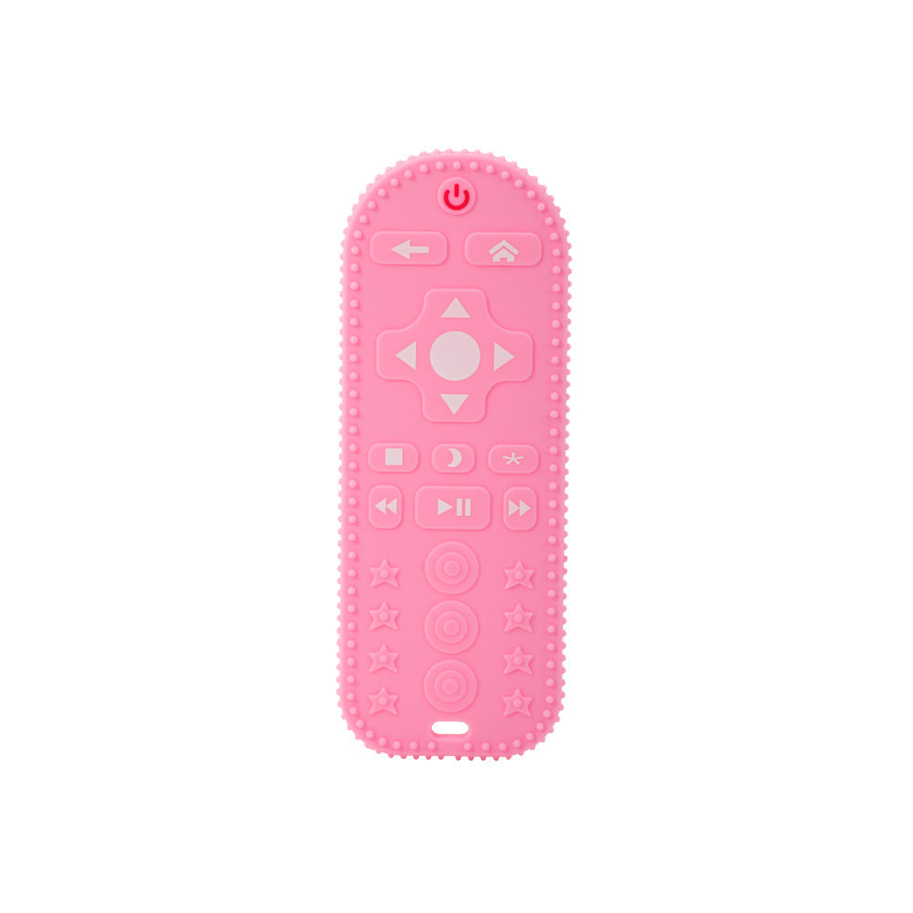 Customized silicone remote control Toothpaste baby platinum soft silicone odor-free baby tooth grinder panda bite glue bite