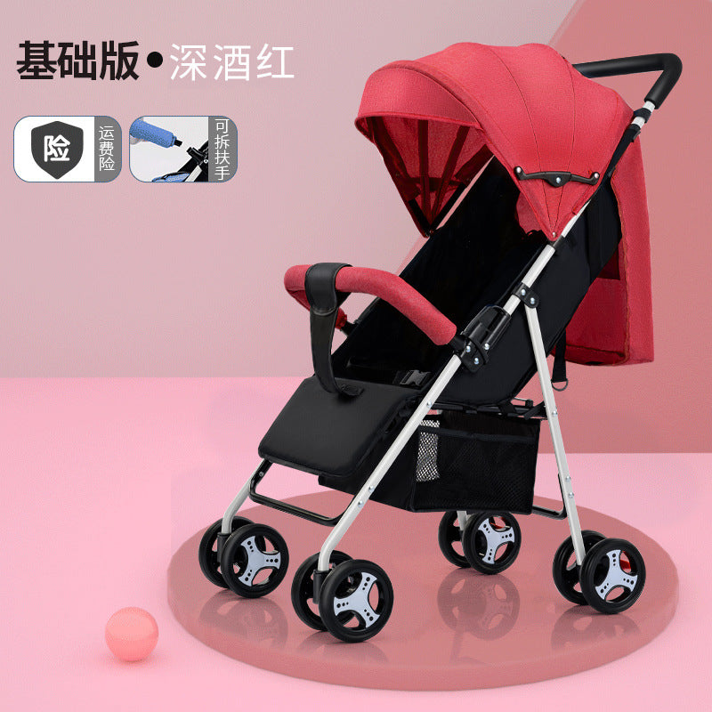 Baby stroller - convertible, reclining, foldable, lightweight - perfect for outings