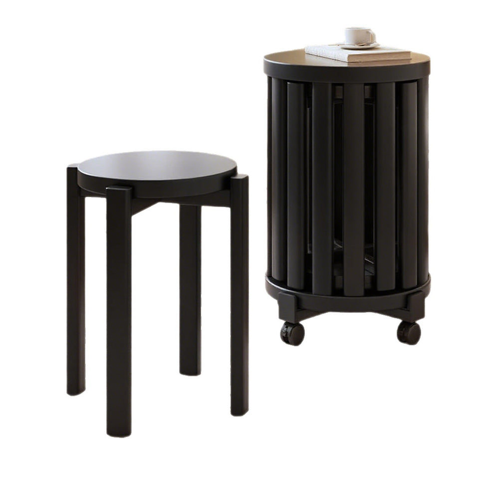 Solid wood stackable combination coffee table living room for home jenga stool round stool dining table with pulley chair small stool