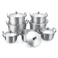 hot product aluminum pot 16-28cm thinning sanded aluminum soup pot commercial hotel cookware pot set pot stew pot