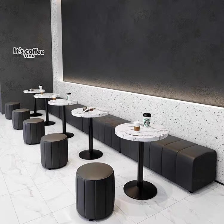 Cafe sofa card seat dining table commercial table and chair combination tea house sales office negotiation table milk tea shop light luxury bench