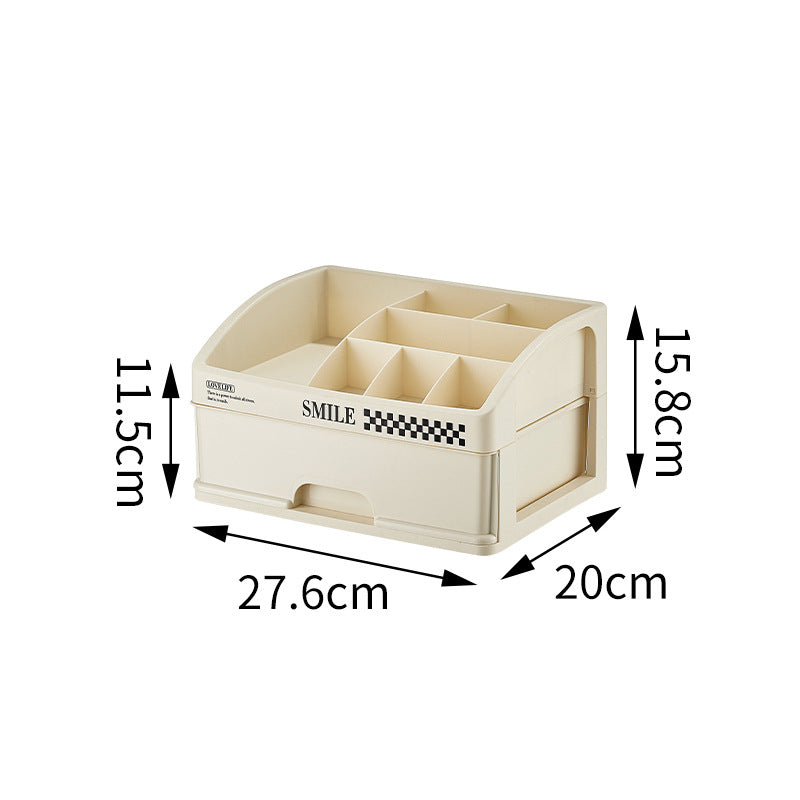 Desktop Cosmetics Storage Box Drawer Dust Mask Lipstick Makeup Brush Box Dresser Storage Shelf Cream Wind