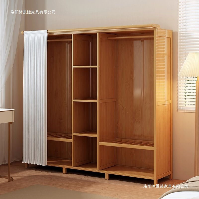 Nanzhu cloth wardrobe rental room simple wardrobe bedroom for home dustproof hanging wardrobe storage cabinet foldable storage