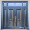 Zinc alloy villa door double door courtyard door entrance double door rural self-built house security door for home entrance door
