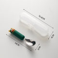 Green big mouth yuanbao spoon (with box)